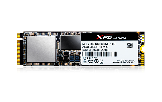 ADATA XPG SX8000 M.2 2280 256GB SSD NVMe PCI-Express Gen 3.0 x4 (ASX8000NP-256GM-C) 817MC